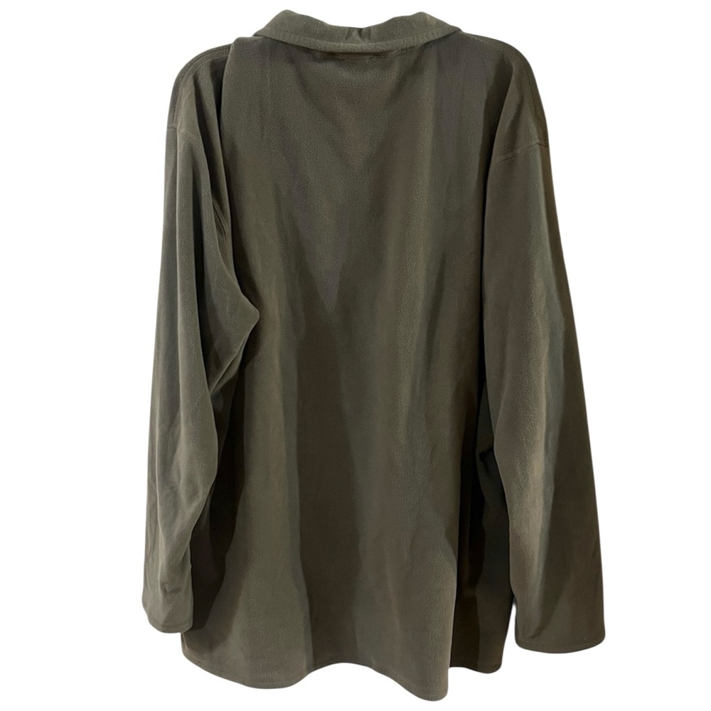 The North Face Men’s KhakiGreen Polartec Classic Fleece Pullover Sweatshirt XXXL - Picture 2 of 7